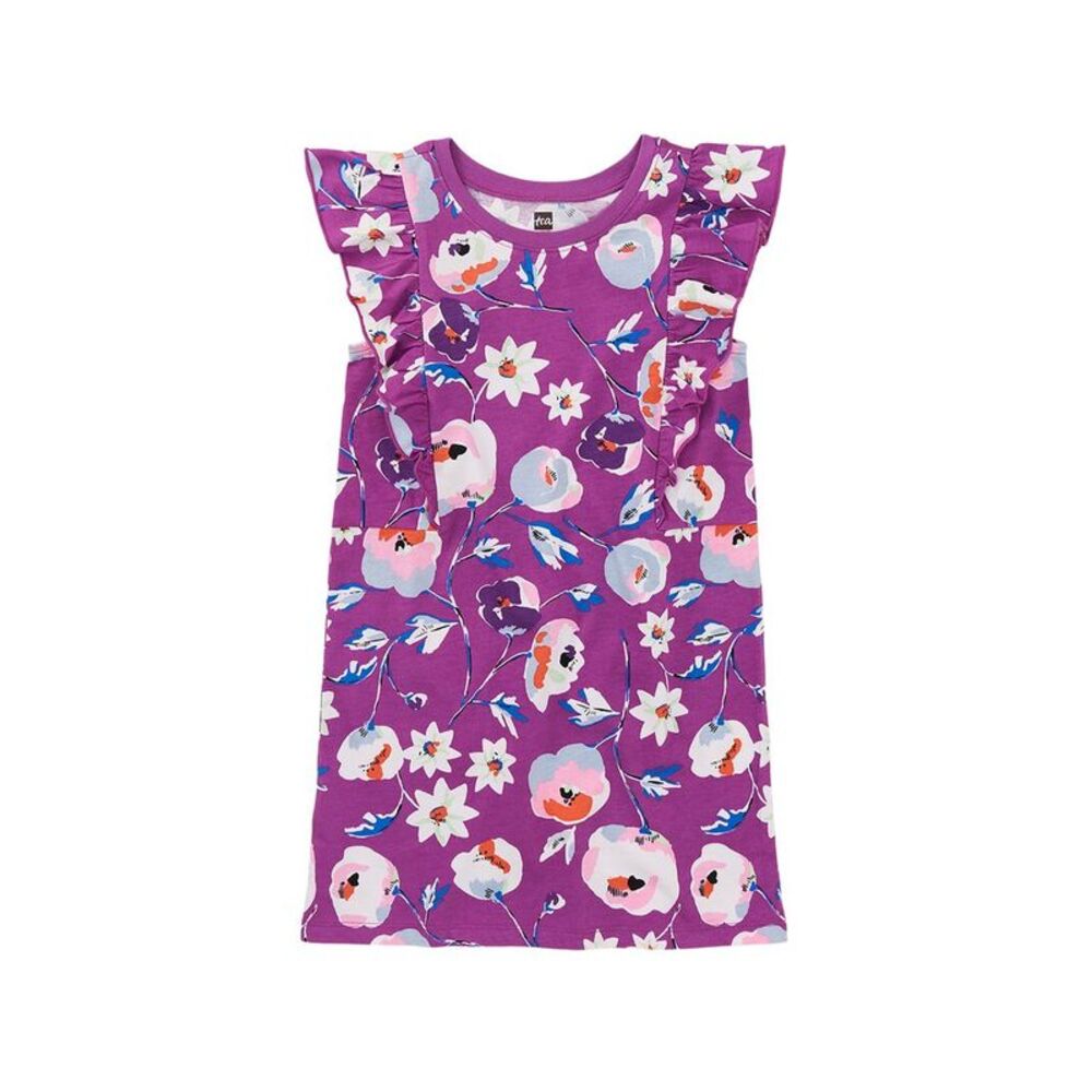 Tea Collection Girls  Sleeveless Ruffle A-Line Dress